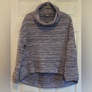Saturday Sunday Anthropologie Sz Medium Hi-Low Turtleneck Pullover Sweater Gray